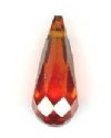 1 6x14mm Faceted Tear  Drop Rust Cubic Zirconia
